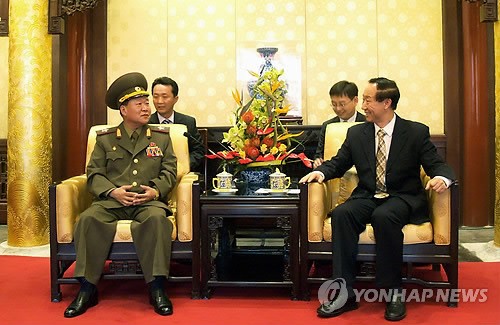 Phó nguyên soái Triều Tiên được Vương Gia Thụy, một quan chức cấp cao Trung Quốc tiếp